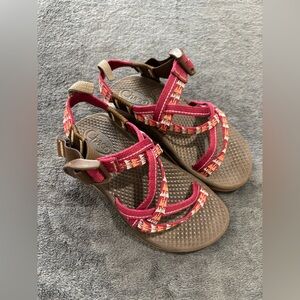Chaco Strappy Sandals Girls Toddler 11 Pink Brown Summer Outdoor Youth